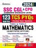 Ssc Cgl & Cpo Mathematics Tier 1 & Tier 2 Tcs Pyqs 123 Sets Solved Papers 2024 Edition (English Medium)(5001)