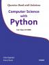 Computer Science With Python For Class Xi Cbse