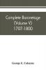 Complete baronetage (Volume V) 1707-1800