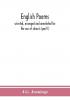 English poems; selected arranged and annotated for the use of schools (part I)