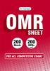 OMR Sheet for all competitive exams - 200 sheets 200 MCQs each