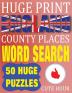 Huge Print England County Places Word Search: 50 Word Searches Extra Large Print to Challenge Your Brain (Huge Font Find a Word for Kids Adults & Seniors: 2 (Huge Extra Large Print Word Search)