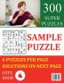 Easy Sudoku: 300 Super Puzzles