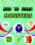 How To Draw Monsters : Fun &amp; Easy Simple Step by Step Instructions How To Draw Monsters For Kids Ages 4+