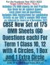 CBSE New Set of 175 OMR Sheets (60 Questions each) For Term 1 Class 10 12 with 4 Circles 1 Box and 1 Extra Circle : Self-practice Sample OMRs for All Subject MCQs Grade 10 12 CBSE Board Exams 202...