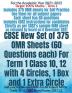 CBSE New Set of 375 OMR Sheets (60 Questions each) For Term 1 Class 10 12 with 4 Circles 1 Box and 1 Extra Circle : Self-practice Sample OMRs for All Subject MCQs Grade 10 12 CBSE Board Exams 202...