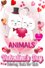 Valentine’s day coloring book for kids animals : 60 images with cute and in love animals for girls and boys fun images for Valentine's Day. Gift suitable for children between 6 and 8 years.