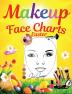 Makeup Face Charts Easter : Blank Makeup Face Chart Worksheets for Makeup Lovers from Amateur to Pro to Organize and Plan their Designs. Faces with Open and Closed Eyes. Gift Idea Easter. Makeup b...