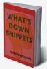 What's Down Snippets : Entertainment Galore