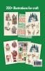 Vintage Christmas Collage Kit : Over 250 items for scrapbooking journaling supplies decoupage paper cardmaking and Christmas pattern design paper