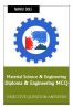 Material Science &amp; Engineering Diploma &amp; Engineering MCQ