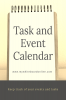 Task and Event Calendar