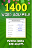 Word Scramble Puzzle Books for Adults : 1400 Large Print Word Puzzles for Adults Word Puzzle Games to Practice Spelling and Improve Vocabulary