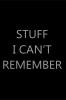 Stuff I Can’t Remember : Password Log Book Internet Login Keeper Website Organizer Simple & Minimalist Matte Black Stealth Cover Pocket Compact Size