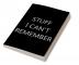 Stuff I Can’t Remember : Password Log Book Internet Login Keeper Website Organizer Simple & Minimalist Matte Black Stealth Cover Pocket Compact Size