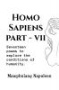 Homo Sapiens Part VII : Seventeen poems to explore the conditions of humanity