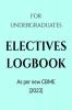 Electives Logbook : for undergraduates