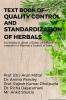 Text Book Of Quality Control And Standardization Of Herbals