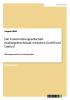 Die Unternehmergesellschaft (haftungsbeschr��nkt) zwischen GmbH und Limited