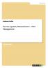 Service Quality Measurement - Data Management