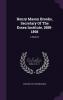 Henry Mason Brooks Secretary of the Essex Institute 1888-1898: A Memoir