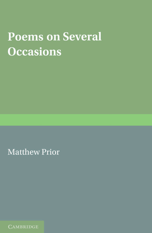 The Writings of Matthew Prior