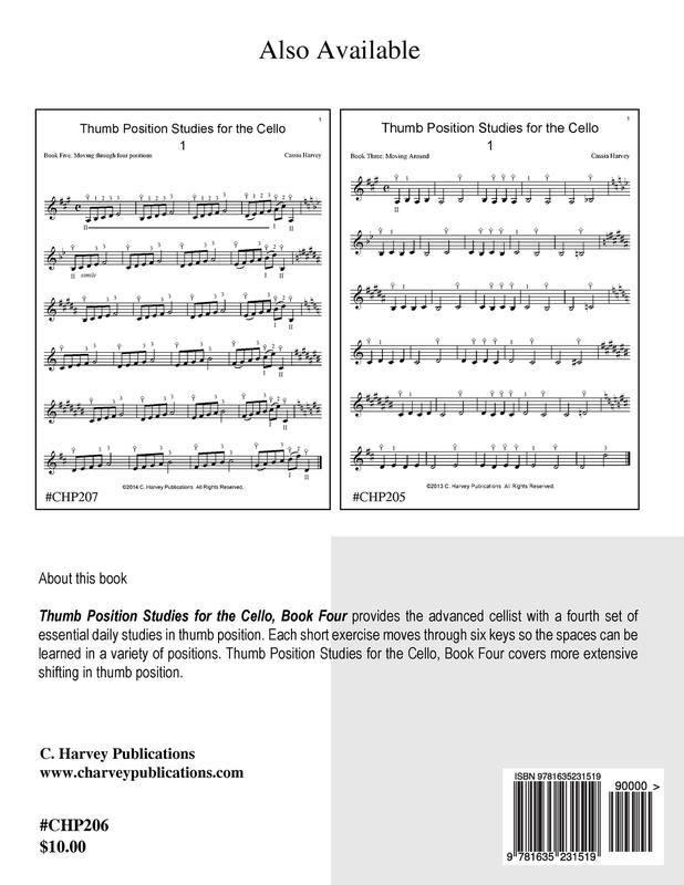Thumb Position Studies for the Cello Book Four