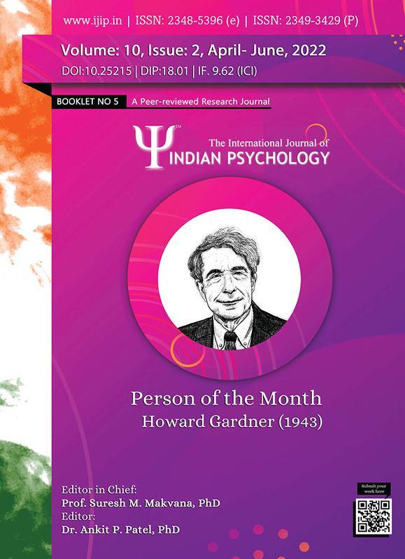 THE INTERNATIONAL JOURNAL OF INDIAN PSYCHOLOGY (VOLUME 10 ISSUE 2) BOOKLET NO 5
